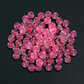 7MM Translucent Bead Colored Heart Acrylic Flat Round Beads