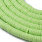 8MM Light Green Polymer Clay Heishi Bead Strands (380-400pcs per strand)