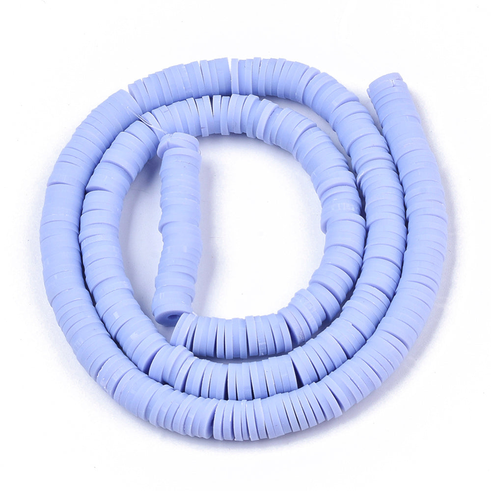 6MM Lilac Polymer Clay Heishi Bead Strands (290pcs per strand)