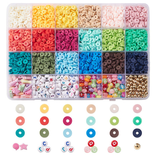 6MM Heishi Bead Bracelet Making Kit