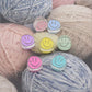 Chunky Cute Lopsided Happy Face Acrylic Bead (21mm x 23mm)