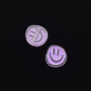 Chunky Cute Lopsided Happy Face Acrylic Bead (21mm x 23mm)