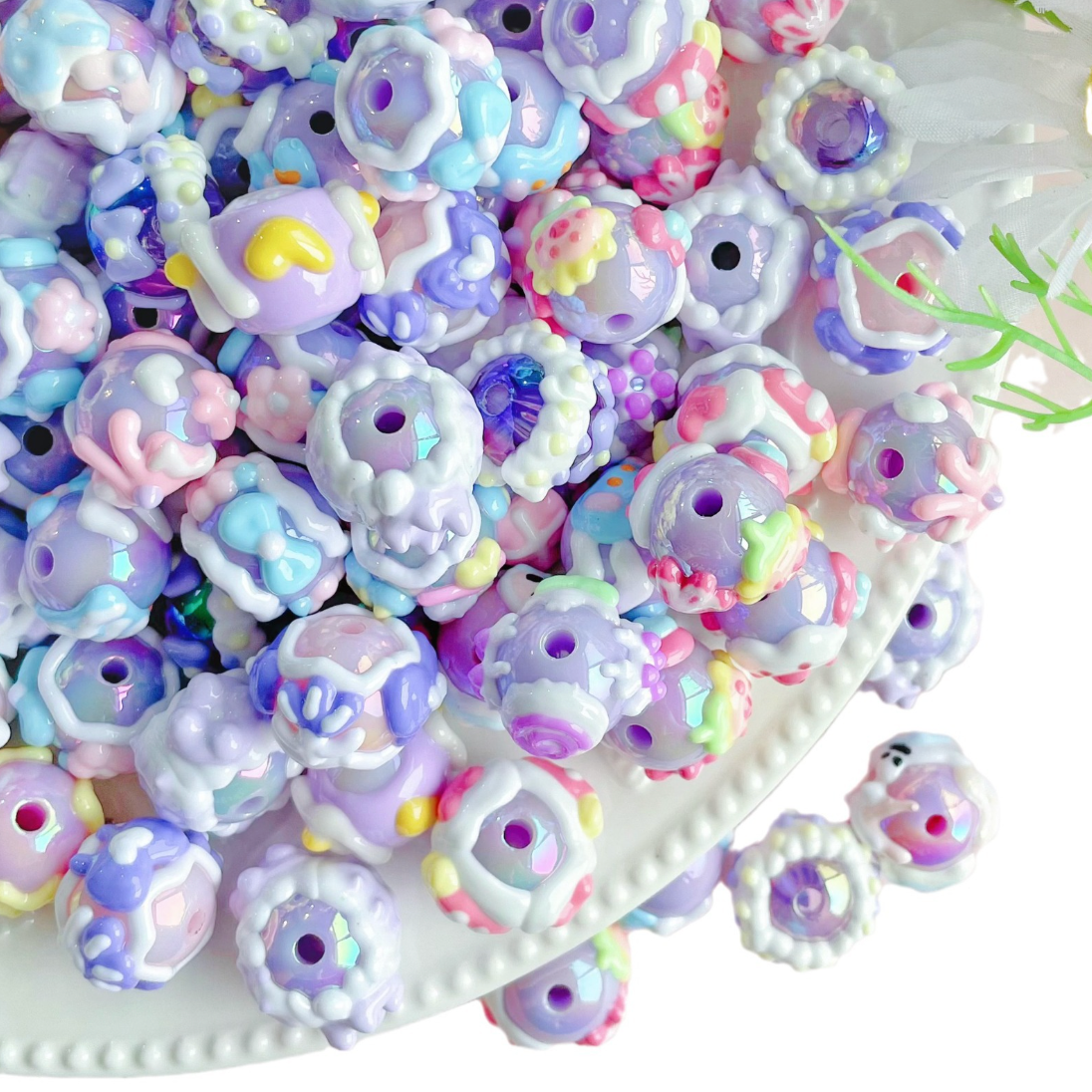 Chunky 16MM Extra Large Themed Acrylic Beads