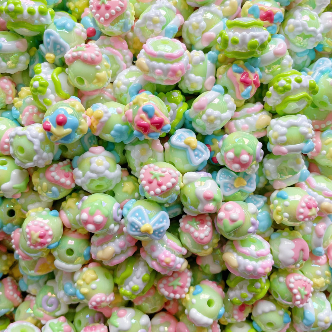 Chunky 16MM Extra Large Themed Acrylic Beads
