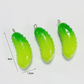 4cm x 1.5cm Green Pickle, Food Themed Charms