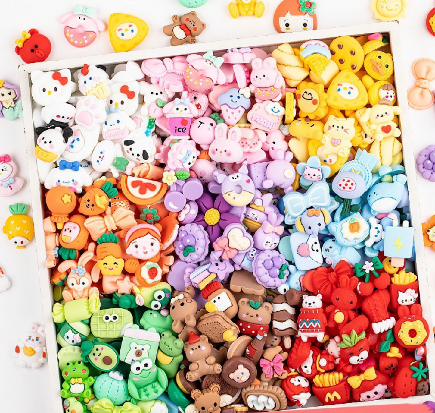 16MM-24MM Color Themed Characters and Animal Themed Flatback Cabochons