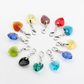 33MM x 14MM Crystal Heart with Lobster Clasp Charm