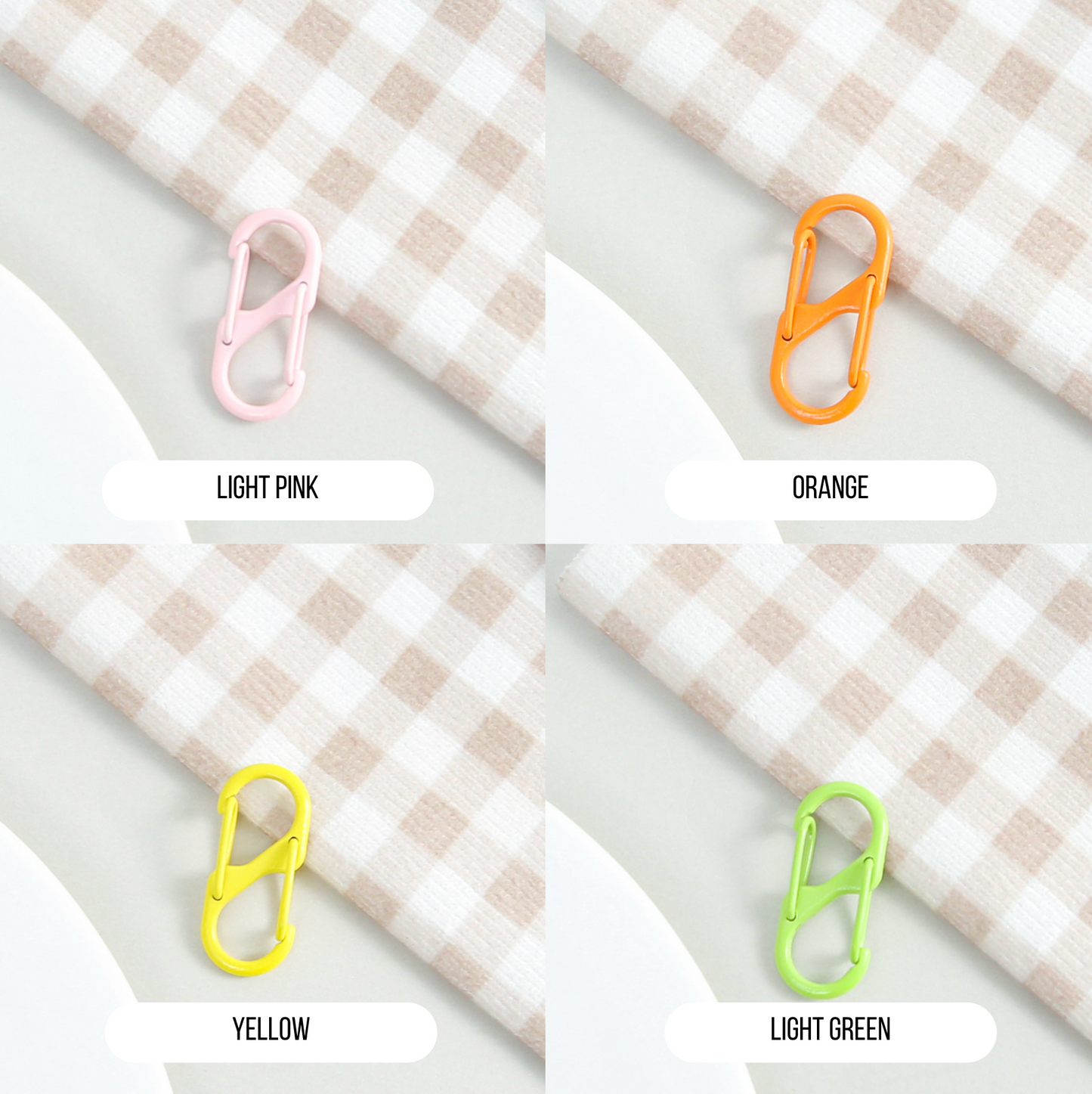 Pastel Spray Painted Double Opening Key Rings (Color Choices Available)