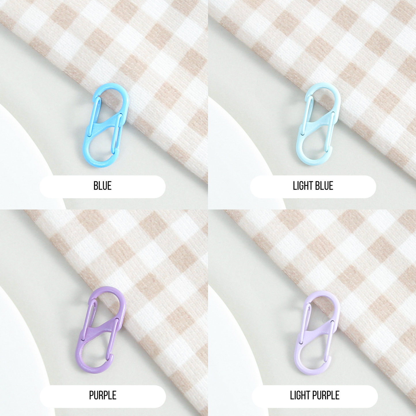 Pastel Spray Painted Double Opening Key Rings (Color Choices Available)