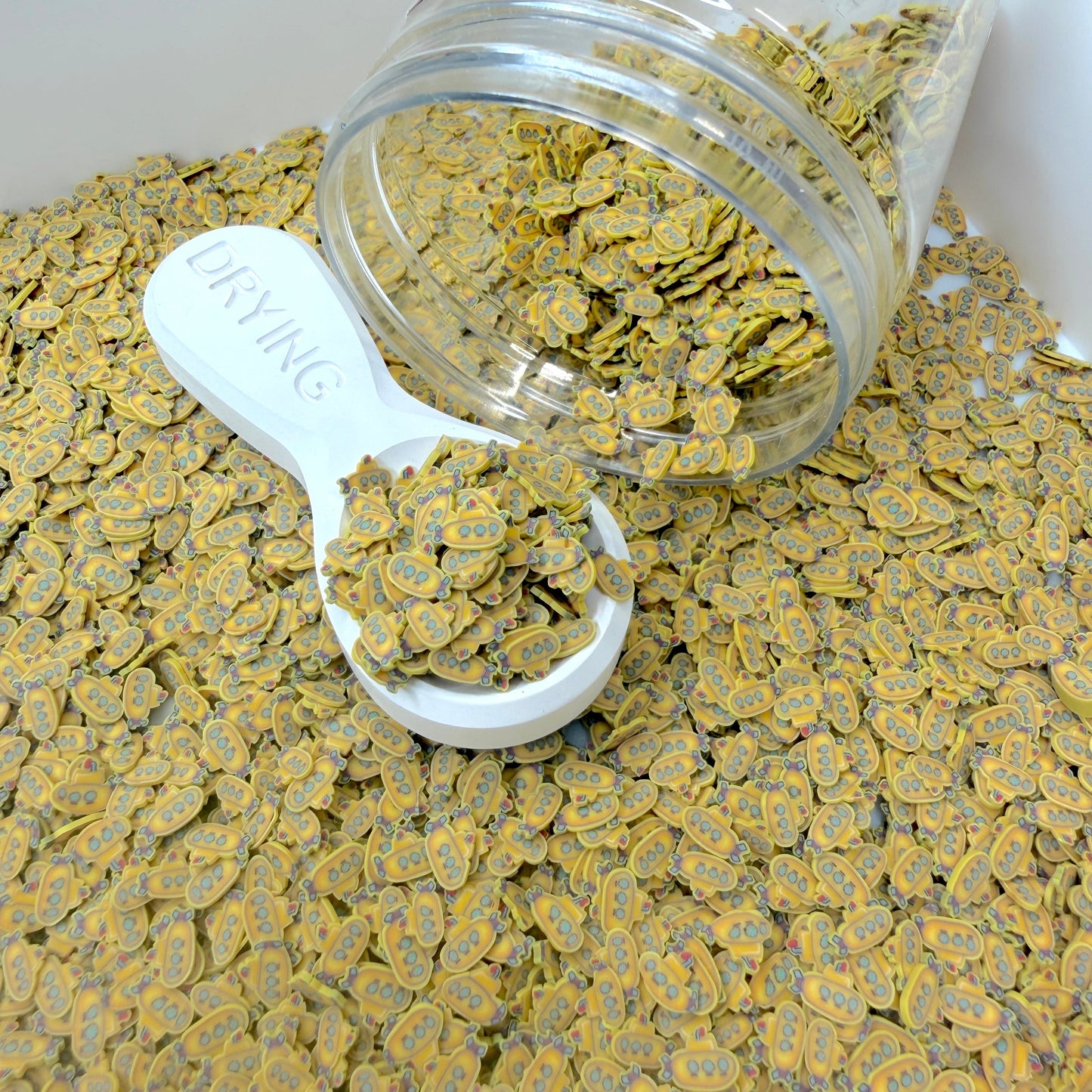 5MM Yellow Submarine Polymer Clay Sprinkle Pieces (NOT EDIBLE) D9-15