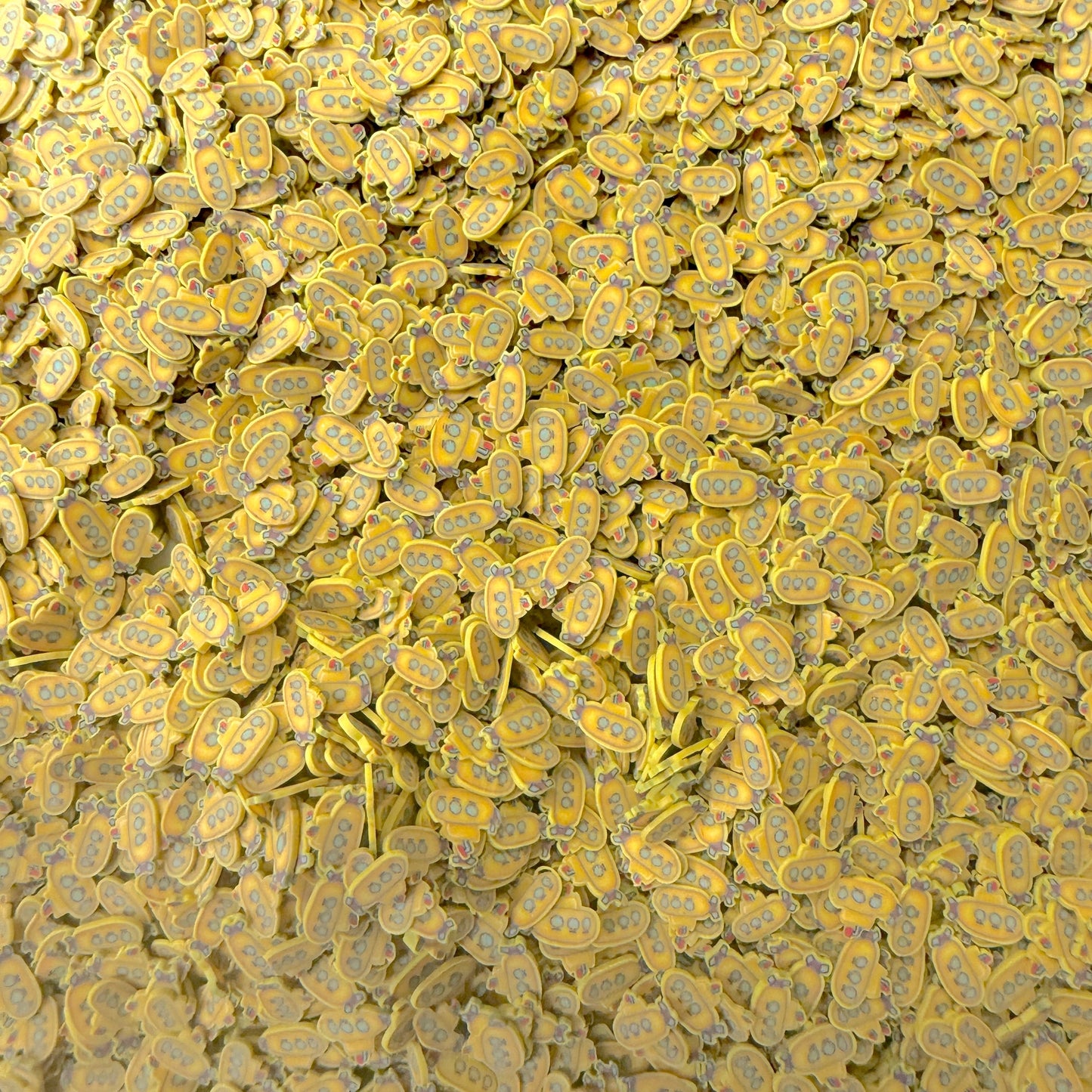 5MM Yellow Submarine Polymer Clay Sprinkle Pieces (NOT EDIBLE) D9-15