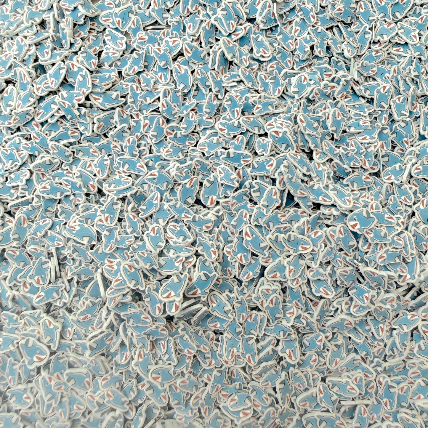 5MM Happy Shark Polymer Clay Sprinkle Pieces (NOT EDIBLE) D21-20