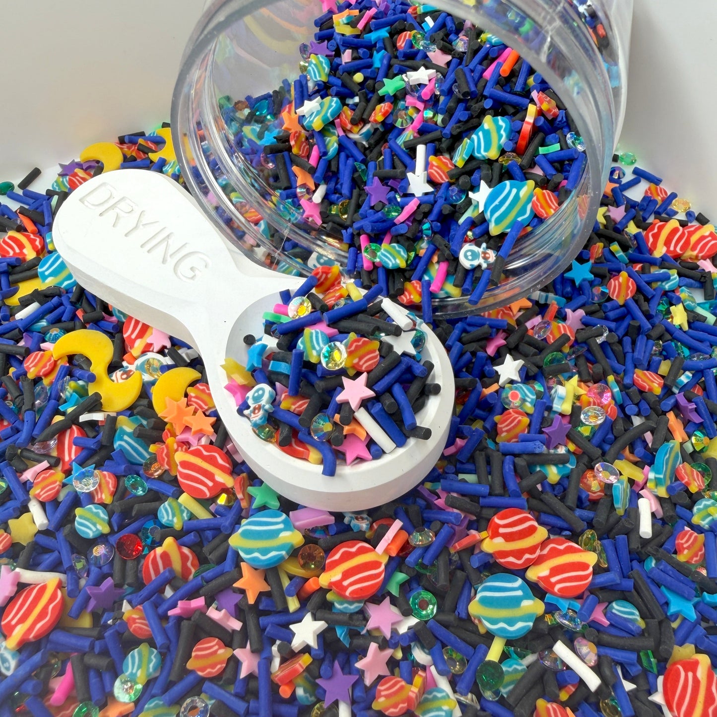 FAKE Astronaut Space Party Polymer Clay Sprinkle Mix (NOT EDIBLE) D36-23