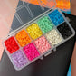 FAKE Rainbow Hearts Themed Polymer Clay Sprinkle Set/Box