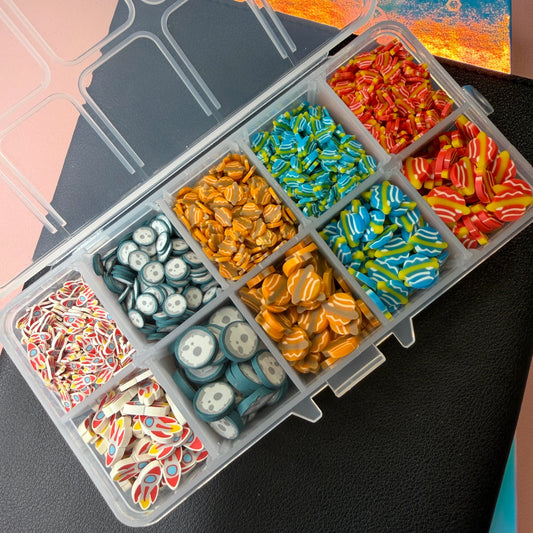 FAKE SpaceThemed Polymer Clay Sprinkle Set/Box