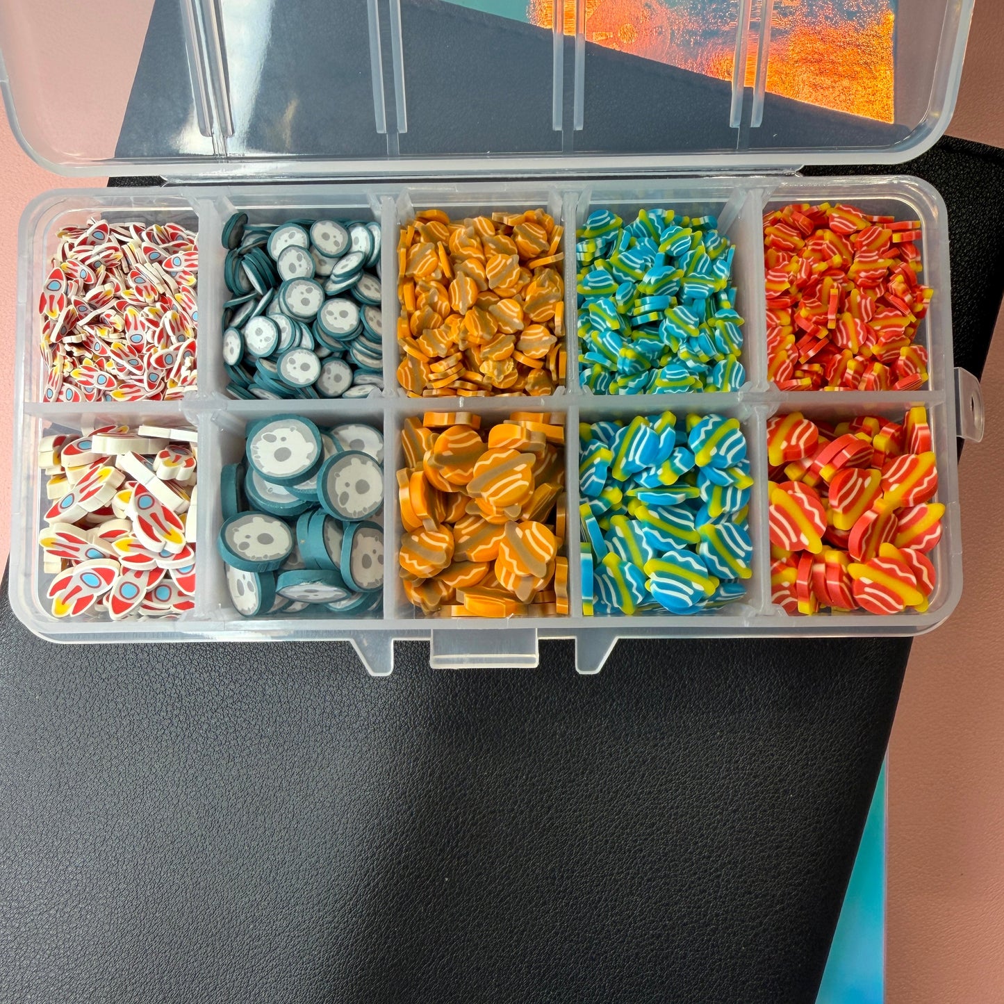 Space Themed Polymer Clay Sprinkle Set/Box