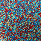 3MM Blue Red and Yellow Star Polymer Clay Sprinkle Mix (NOT EDIBLE) D14-13