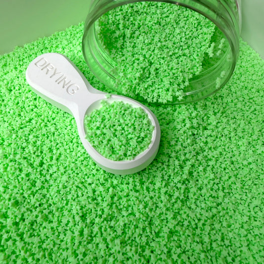 FAKE 3MM Light Green Star Polymer Clay Sprinkle (NOT EDIBLE) D14-04