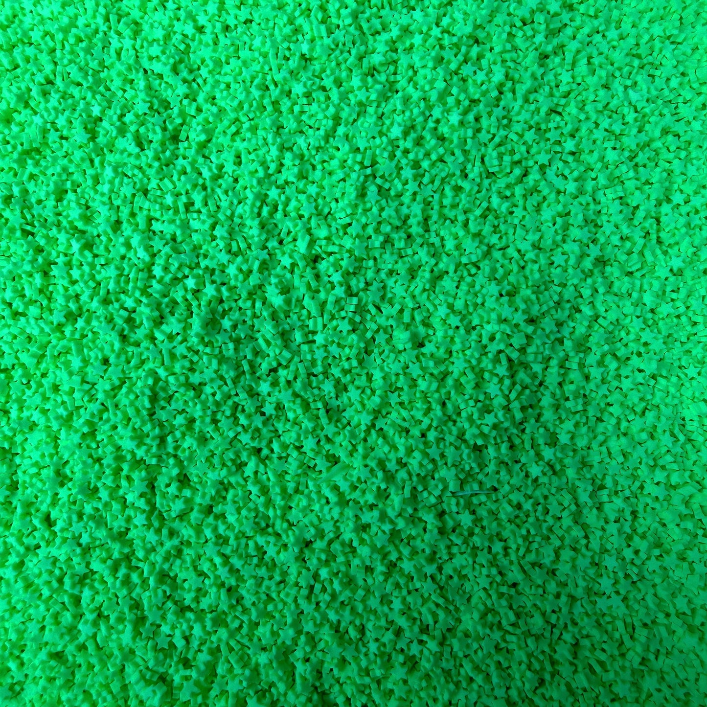 3MM Light Green Star Polymer Clay Sprinkle (NOT EDIBLE) D14-04