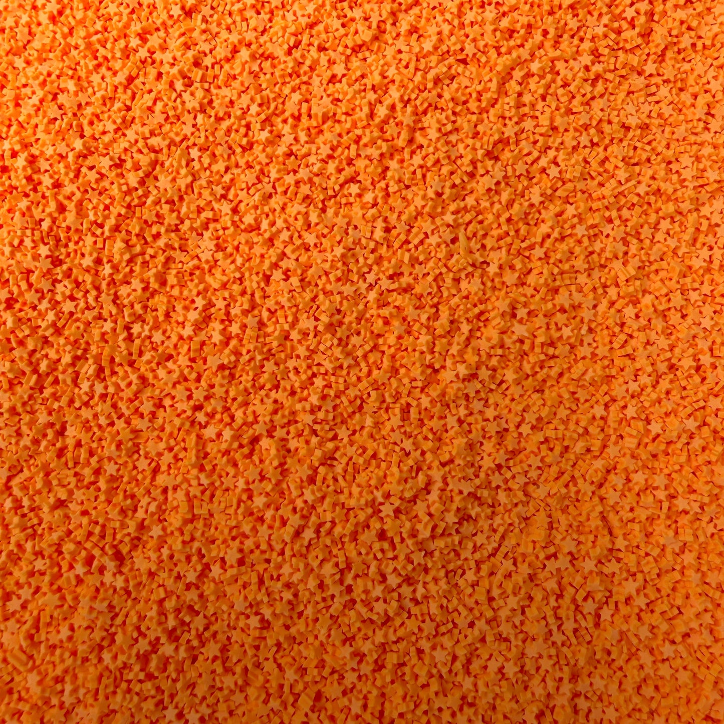 3MM Orange Star Polymer Clay Sprinkle (NOT EDIBLE) D14-02