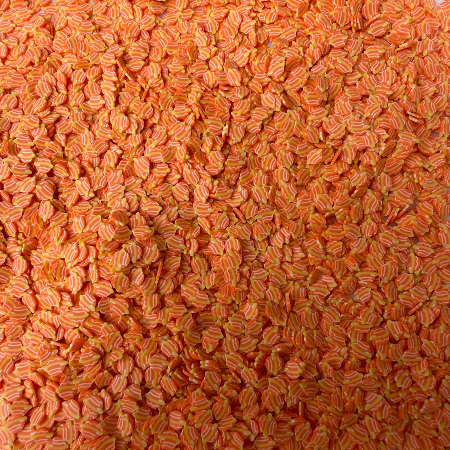5MM/10MM Orange Planet Polymer Clay Sprinkle Pieces (NOT EDIBLE) D14-17