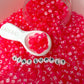 Translucent ROSE PINK, White Letter A-Z Alphabet Individual Beads (7MM)
