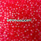 Translucent ROSE PINK, White Letter A-Z Alphabet Individual Beads (7MM)