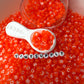 Translucent ORANGE, White Letter A-Z Alphabet Individual Beads (7MM)