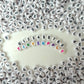 7MM 0-9 Individual Number Beads, Round White beads with Black Numbers