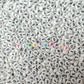 7MM 0-9 Individual Number Beads, Round White beads with Black Numbers