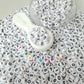 7MM 0-9 Individual Number Beads, Round White beads with Black Numbers