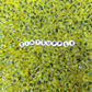 Translucent YELLOW, Black Letter A-Z Alphabet Individual Beads (7MM)