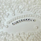 Translucent CLEAR, White Letter A-Z Alphabet Individual Beads (7MM)
