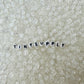 Translucent CLEAR, White Letter A-Z Alphabet Individual Beads (7MM)