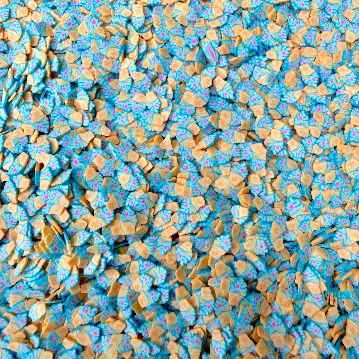 5MM Blue Ice Cream Polymer Clay Sprinkle (NOT EDIBLE) D53-01