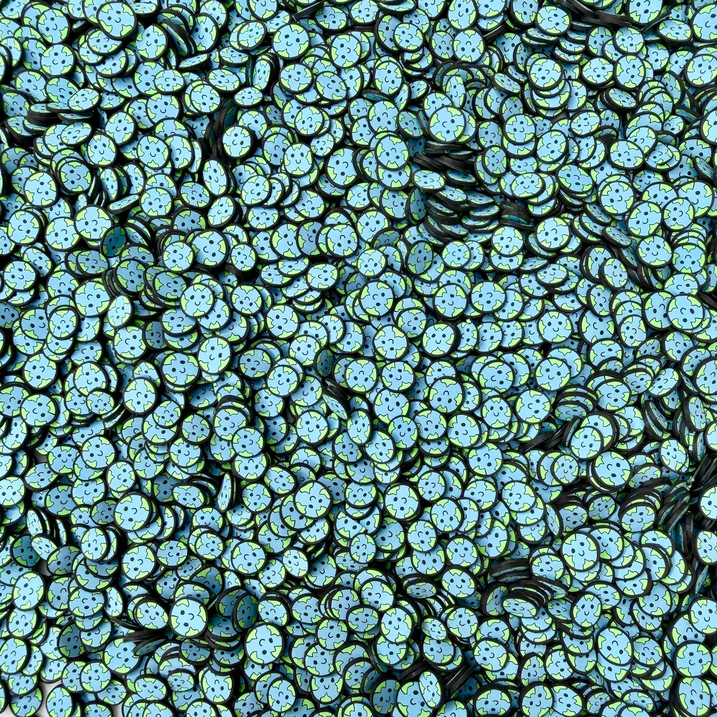 FAKE 5MM Cartoon Earth Polymer Clay Sprinkle (NOT EDIBLE) D53-10