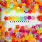 Chunky 14MM Jelly Faceted Flower Acrylic Beads