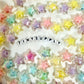 Chunky 19MM AB Acrylic Rainbow Star Beads