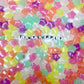 Chunky 12.5MM Star Glow-in-the-Dark Acrylic Spacer Bead