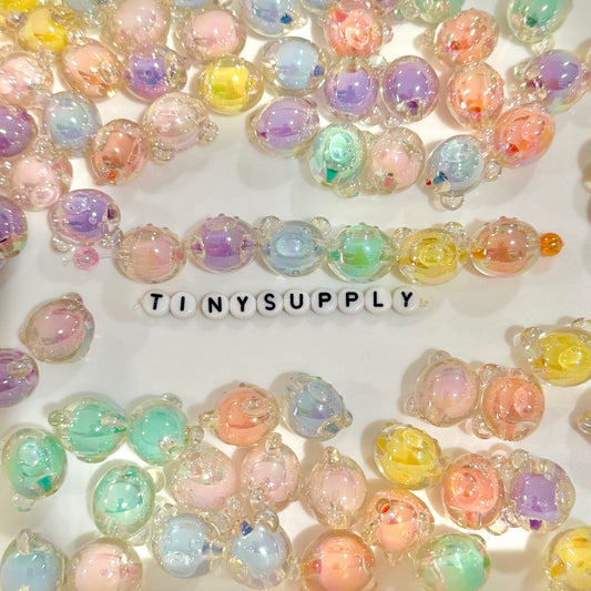 Chunky 18MM Bear Head Shaped Acrylic Spacer Beads