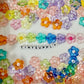 20MM Mixed Color Transparent Flower Themed Acrylic Flower Bead