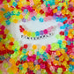 10MM Clear Jelly Colored Acrylic Star Beads
