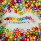 11.7MM Mix Colors Transparent Acrylic Rainbow Star Spacer Beads
