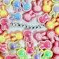 Chunky Two-Toned UV Plated Bunny Head Bead (23.5x17x10.5mm)