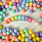 Chunky 19MM Pastel Colored Acrylic Strawberry Bead