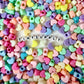 BULK 12MM Pastel Acrylic Heart Spacer Beads