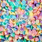 12MM Pastel Acrylic Flower Bud Spacer Beads