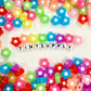 Chunky 12MM Bright Colored Jelly Daisy Flower Acrylic Beads