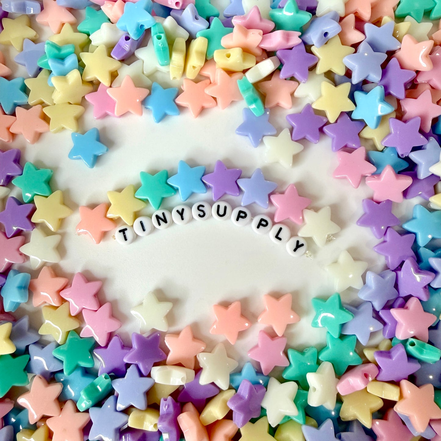 Chunky 14MM Pastel Acrylic Star Beads for Jewelry Making