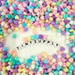 7MM Pastel Acrylic Rounded Heart Spacer Beads with Vertical Hole
